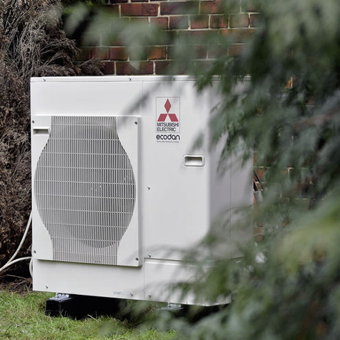 Außeneinheit der Ecodan Luftwärmepumpe © Mitsubishi Electric Europe B.V.
