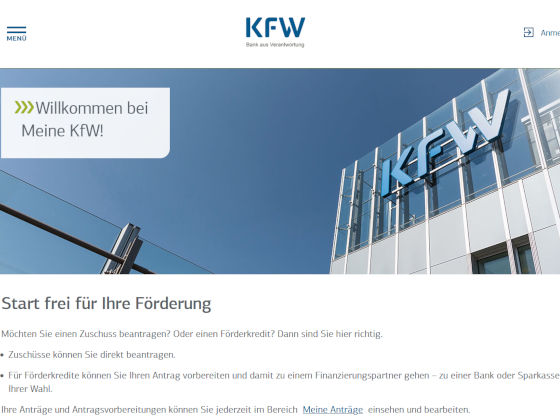 Screenshot KfW-Kundenportal © KfW / Screenshot KfW-Kundenportal Screenshot KfW-Kundenportal © KfW / Screenshot KfW-Kundenportal