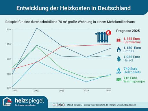 Heizkosten 2025 © co2online